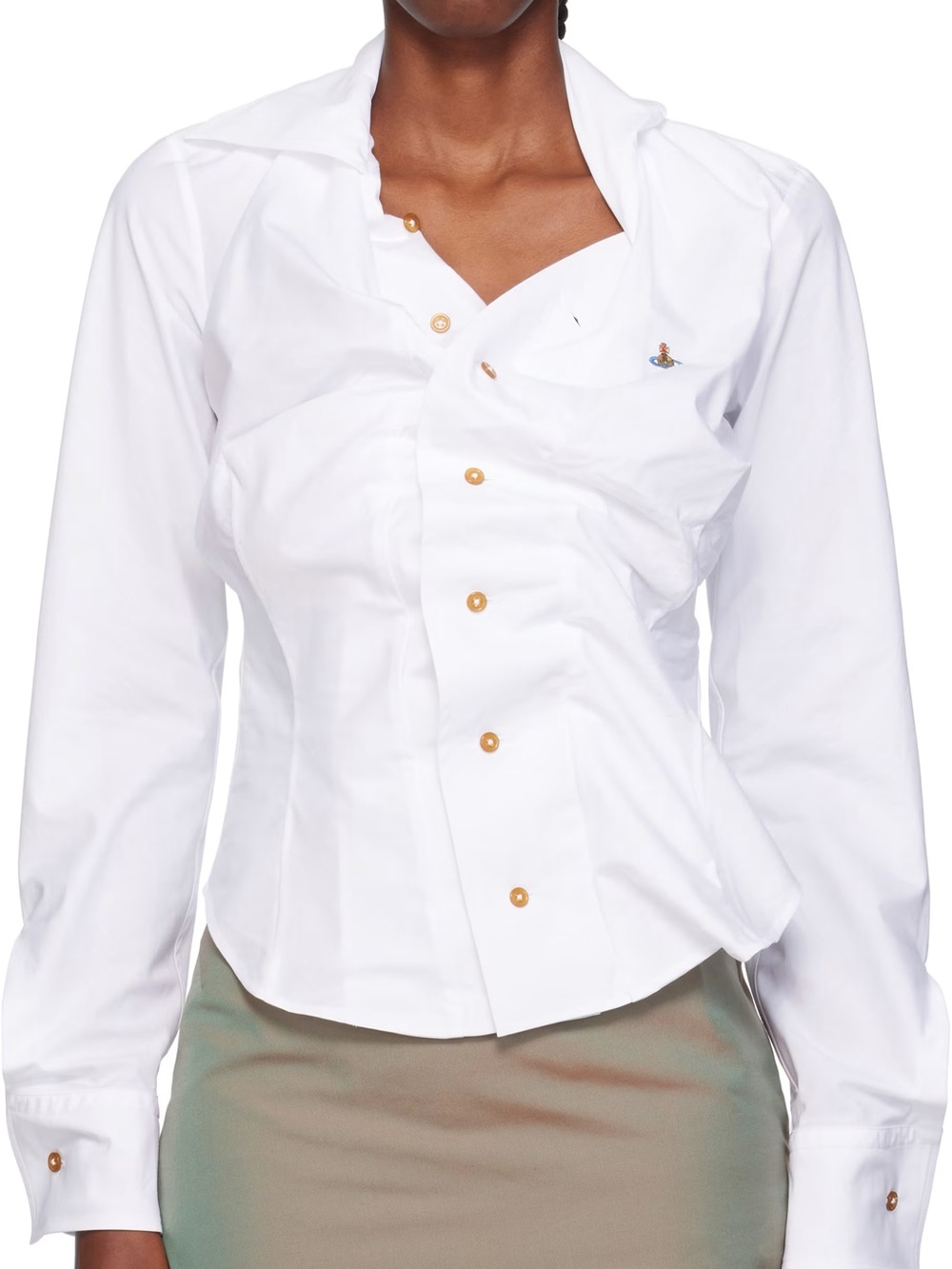 Vivienne Westwood Drunken Shirt White 38